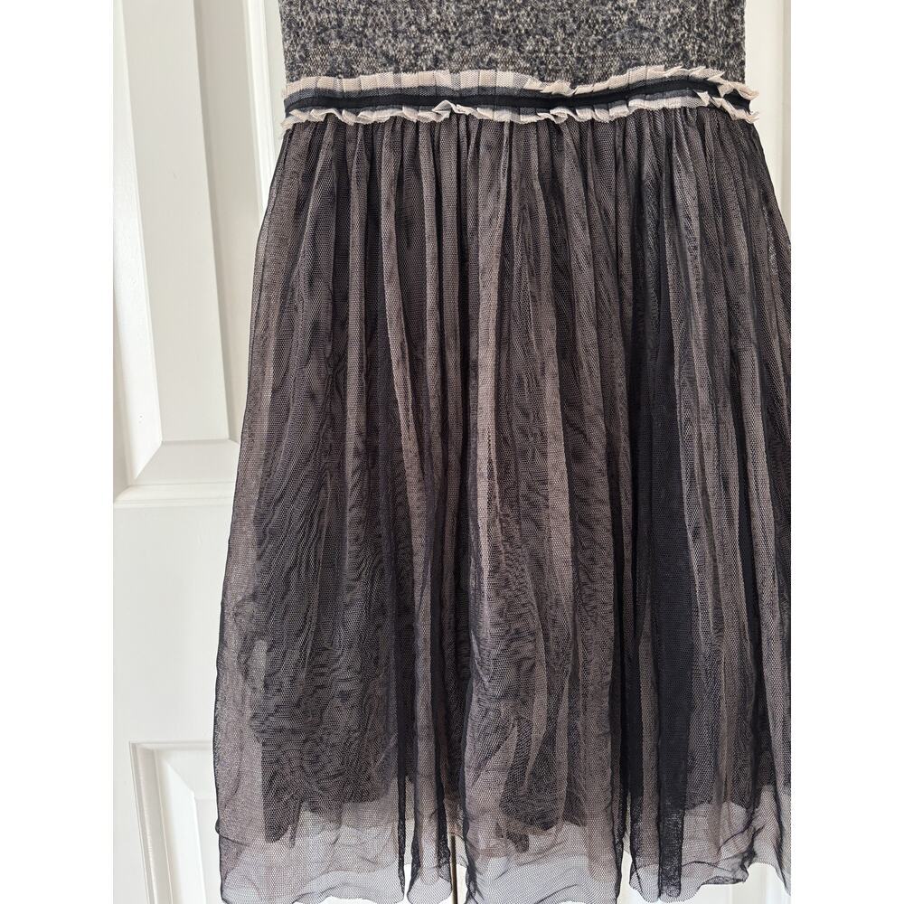 Weston Wear XS Sheer Black Tulle Midi Dress - Picture 6 of 10